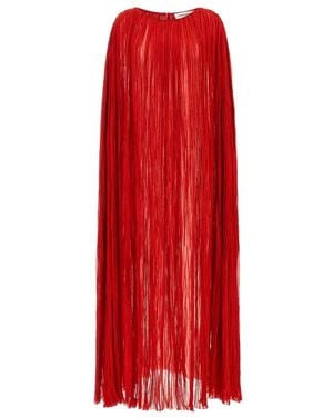 Federica Bonifaci The Pleated Dress Cape - Rot