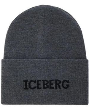 Iceberg Gebreide Beanie Muts - Blauw