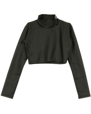 Kappa Tops ,Zwart ,Katoen Short T-Shirt - Groen