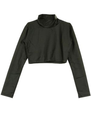 Kappa Tops ,Zwart ,Katoen Short T-Shirt - Groen