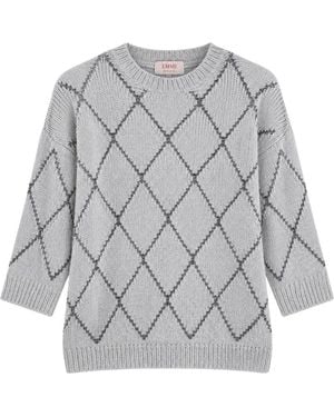 Marella Round-Neck Knitwear - Gris