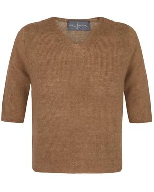 Cortana V-Neck Knitwear - Brown