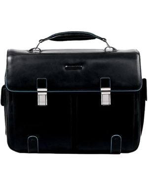 Piquadro Stilvolle Laptop- Und Ipad-Tasche - Schwarz
