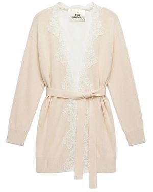 Pink Memories Kimono Cardigan - Natur
