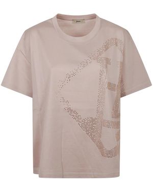 Herno T-Shirts En Polo's - Bruin