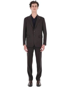 Tagliatore Single Breasted Suits - Negro