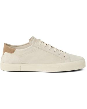 Brunello Cucinelli Calfskin Low Top Trainers - Natural