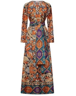 Pierre Louis Mascia Maxi Dresses - Brown