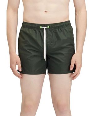 Sundek Regenbogen Zweifarbig Badehose - Grün