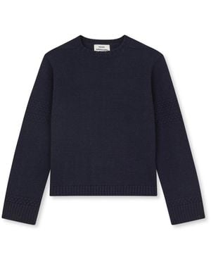 Mads Nørgaard Round-Neck Knitwear - Blue