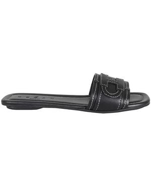 Hogan H685 Ledersandalen - Schwarz