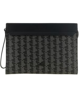 Lacoste Geometrische Monogramm Clutch Bag - Schwarz