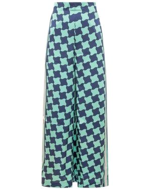 CASABLANCA Wide Trousers - Blue