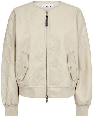 Haute L'Amitié Bomber Jackets - Natural