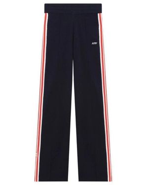 Autry Broeken ,Blauw ,Gebreide Viscose Jogger