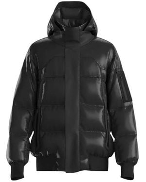 BOSS Jassen ,Zwart ,Leer Bomber Hysolite