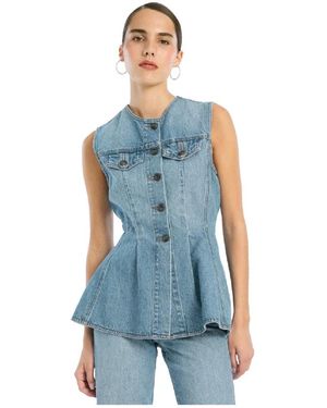 ROTATE BIRGER CHRISTENSEN Denim Shirts - Azul