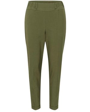 Kaffe Slim-Fit Broeken - Groen