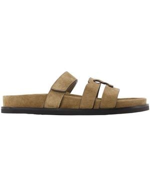 Tory Burch Sliders - Marrón