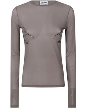 Jean Paul Gaultier Long Sleeve T-Shirts - Grey