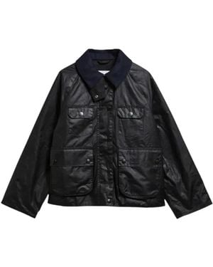 Barbour Jassen ,Zwart ,Katoen Spey Waxed Jacket