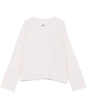 Alpha Studio Round-Neck Knitwear - Blanco