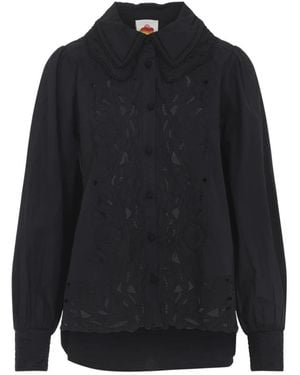 FARM Rio Overhemden ,Zwart ,Shirts - Blauw