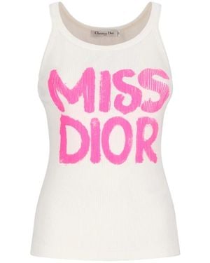 Dior Sleeveless Tops - Pink