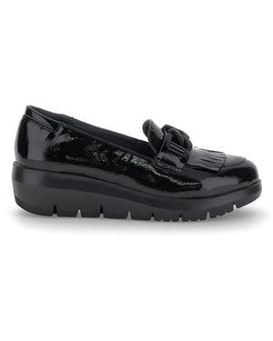 Stonefly Loafer Mit Fransen Und Kette - Schwarz