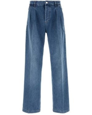 Marine Serre Wide Jeans - Blue