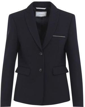 Peserico Compact Two-Way Stretch Blazer - Blauw