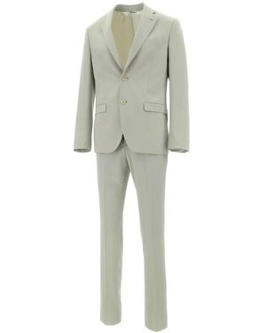 Manuel Ritz Single Breasted Suits - Green