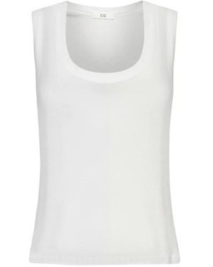 Co. Sleeveless Tops - White