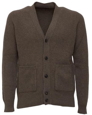 FILIPPO DE LAURENTIIS V-Hals Vest - Bruin