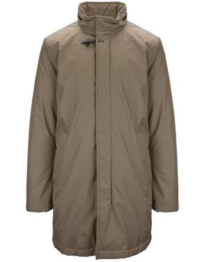 Fay Single-Breasted Coats - Brown