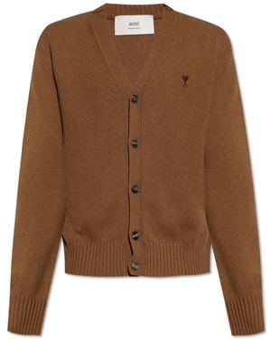 Ami Paris Cashmere Knitwear - Marron