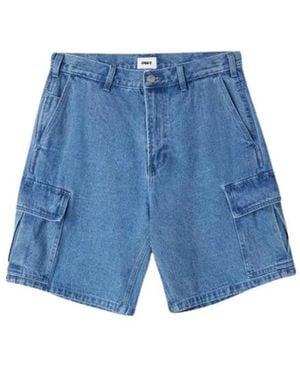 Obey Denim Shorts - Blue
