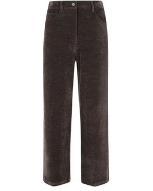 Low Classic Weite Hose - Braun