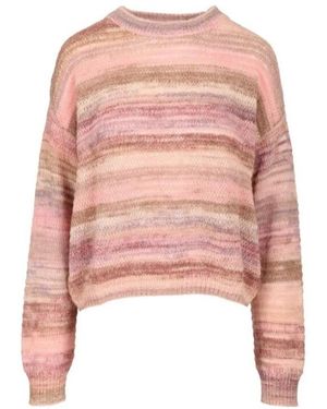 AMISH Boho Rundhals-Pullover - Pink