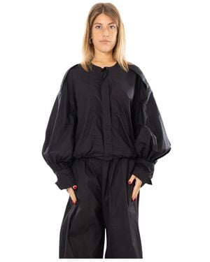 Thelatest Diana Light Popeline Shirt - Schwarz