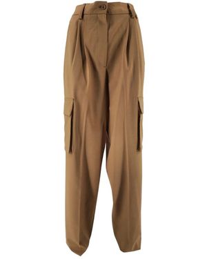 Herno Straight Trousers - Brown