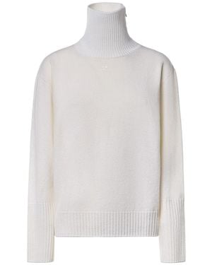 Courreges Rollkragenpullover - Weiß