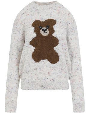 Moschino Bear Sweater - Wit