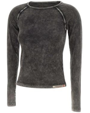 DIESEL Long Sleeve T-Shirts - Gray