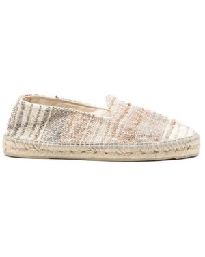 Manebí Yucatán Platte Espadrilles - Naturel