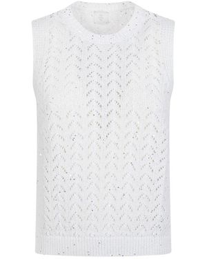 Eleventy Sleeveless Knitwear - Blanco