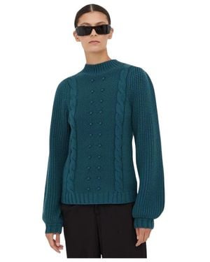 Bruuns Bazaar Round-Neck Knitwear - Blu