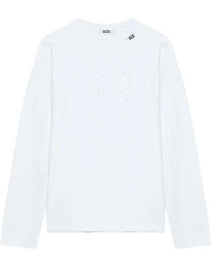 Gcds Long Sleeve T-Shirts - White