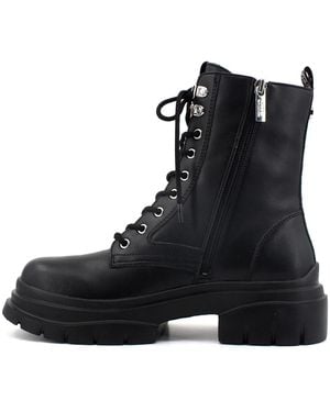 Steve Madden Lace-Up Boots - Black