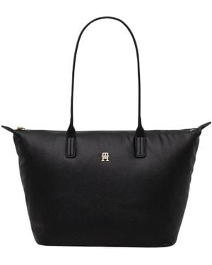 Tommy Hilfiger Popette Soft Tote - Zwart